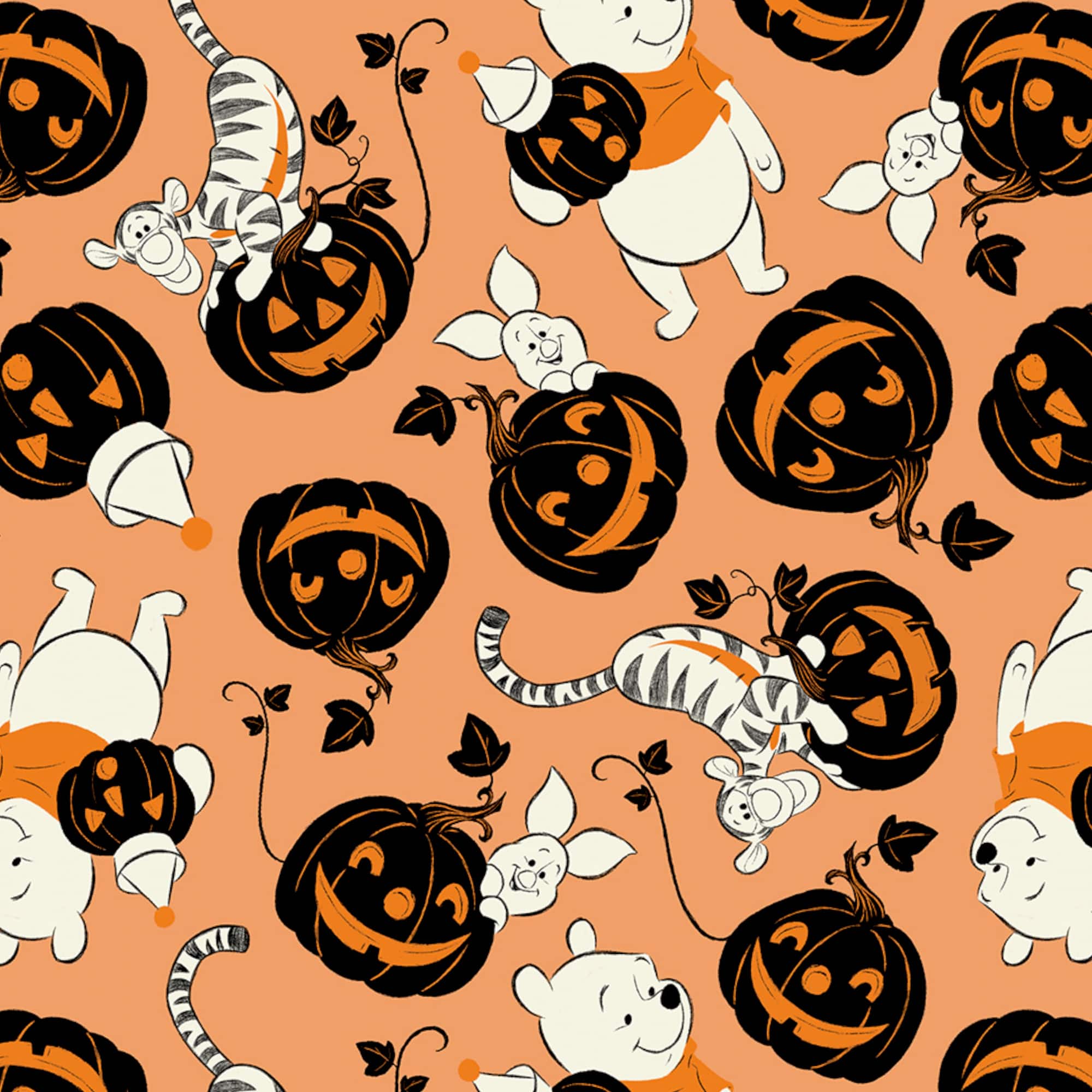 Disney® Winnie the Pooh & Friends Halloween Cotton Fabric